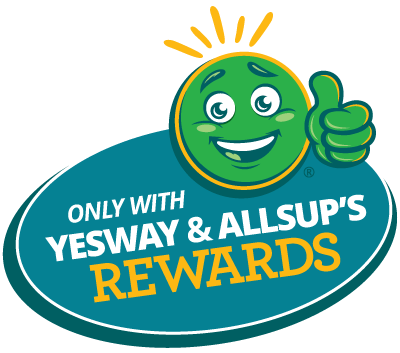 Only with Yesway & Allsup's Rewards